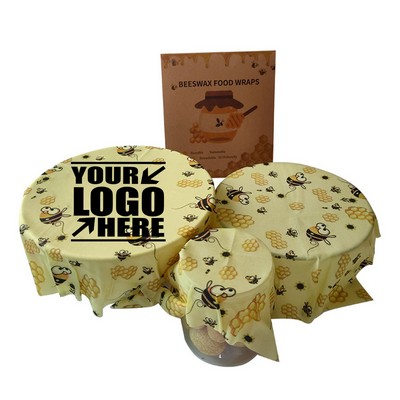 Eco Beeswax Wraps Reusable and Washable Food Covers 7x8