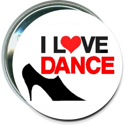 Dance - I Love Dance - 2 1/4'' Round Button