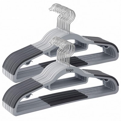 Heavy-Duty Plastic Hanger Clips for Wet or Dry Clothes Drying and Storage