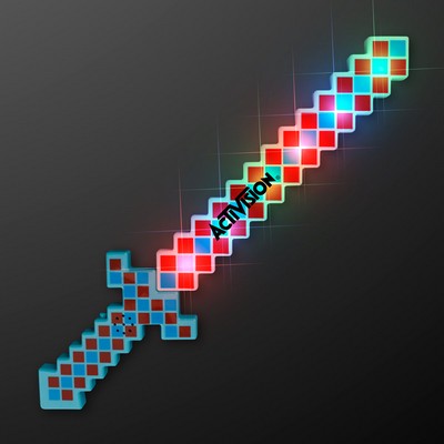 Light Up Mini Pixel Swords 15.6" - PRINTED