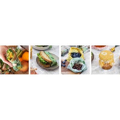 Eco-Friendly Reusable Beeswax Food Wraps