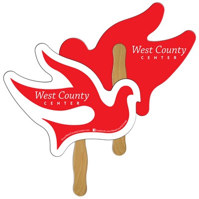 Dove Fast Hand Fan (2 Sides) 1 Day