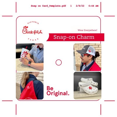 Custom MeSNAPS BACKER CARD