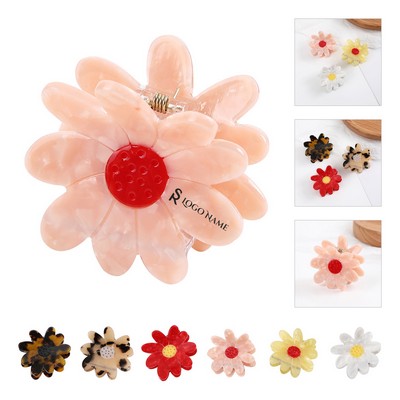 Floral Hair Claw Clips